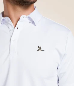 Tops|Activewear | Roost Waterfowl Roost Performance Polo White