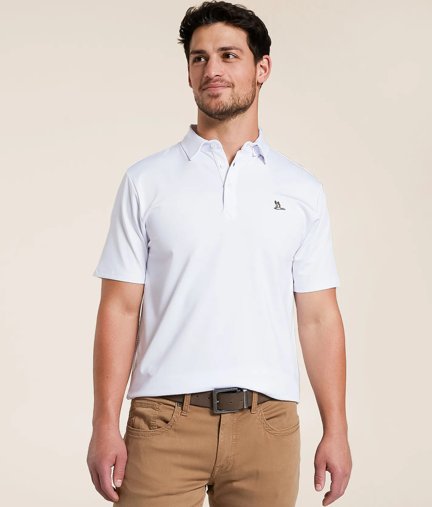Tops|Activewear | Roost Waterfowl Roost Performance Polo White