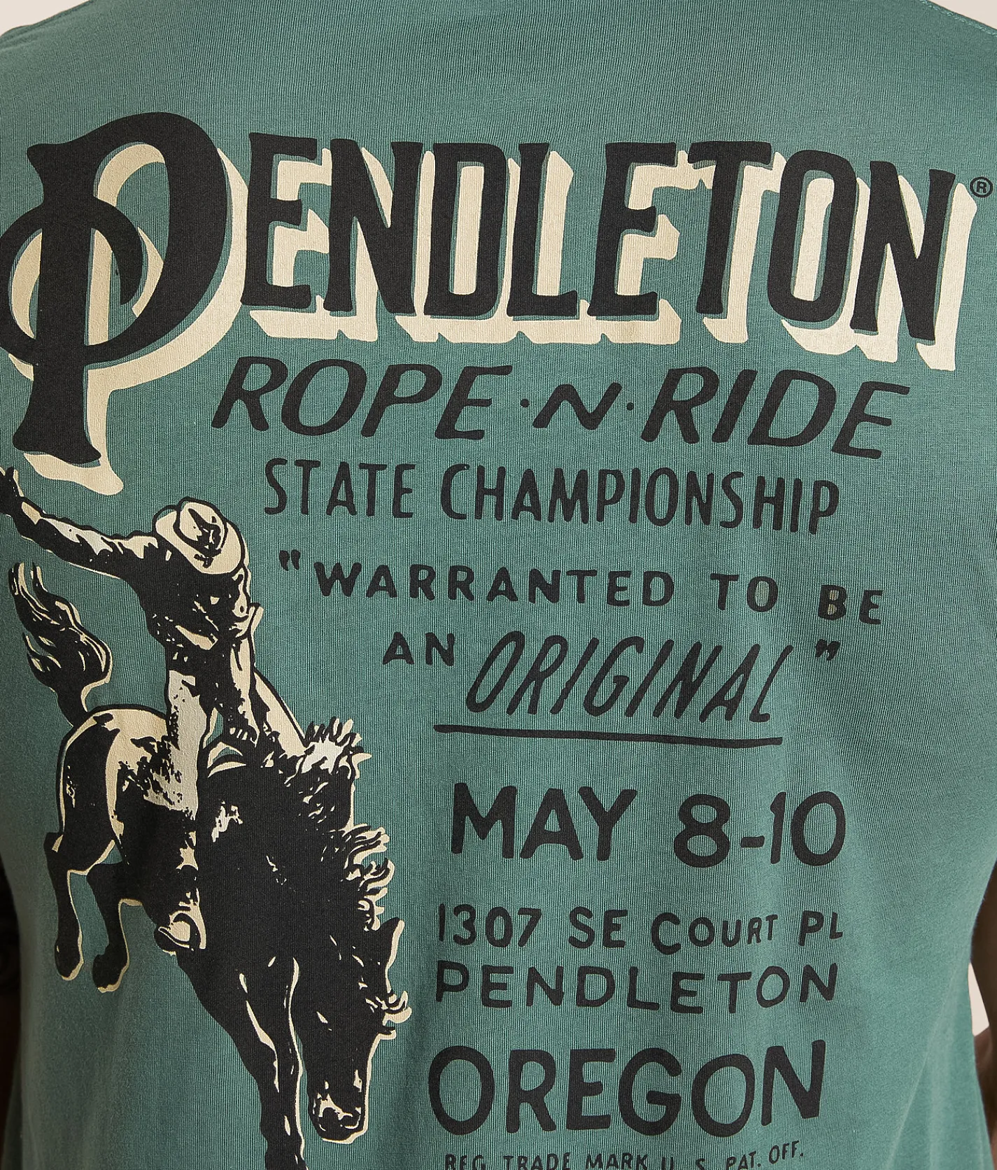 Tops|Graphic T-Shirts | Pendleton Rope & Ride Poster T-Shirt Pine