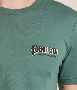 Tops|Graphic T-Shirts | Pendleton Rope & Ride Poster T-Shirt Pine