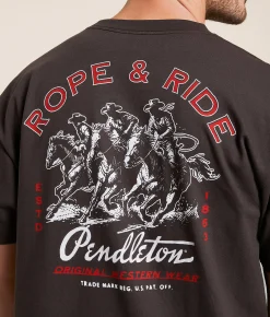 Graphic T-Shirts | Pendleton Rope & Ride T-Shirt Java