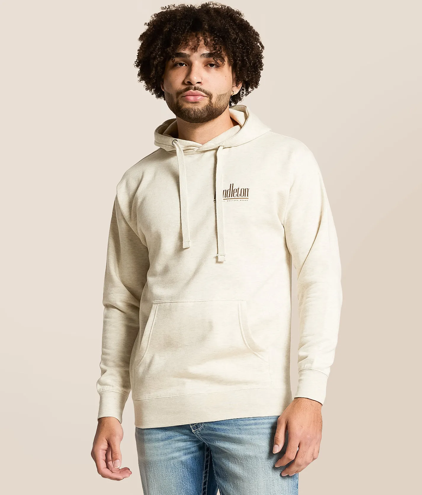 Tops | Pendleton Ropin' Hooded Sweatshirt Oatmeal
