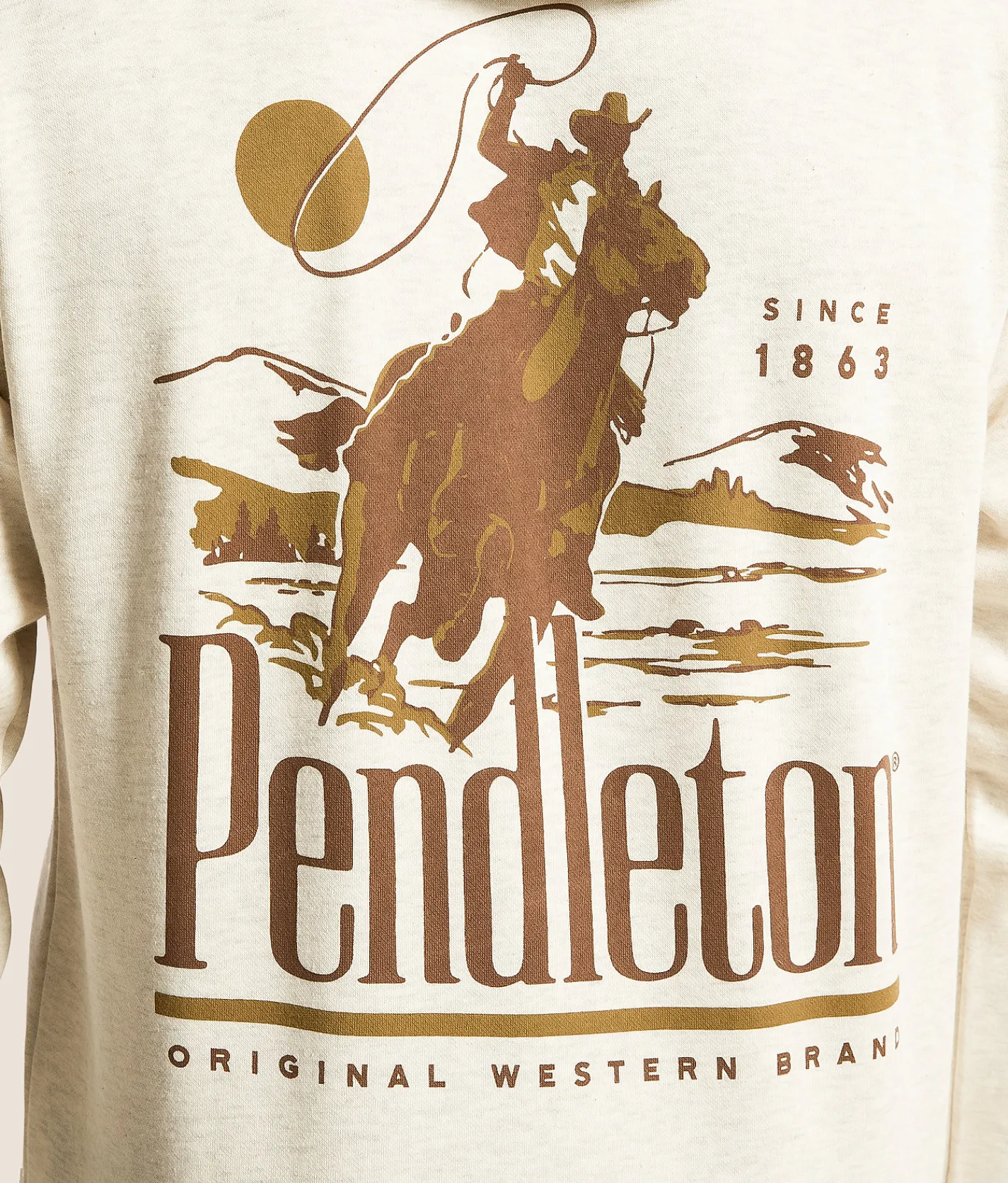 Tops | Pendleton Ropin' Hooded Sweatshirt Oatmeal