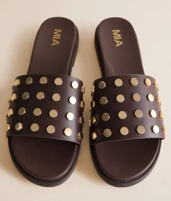 Mia Rosai Sandal Chocolate Clearance