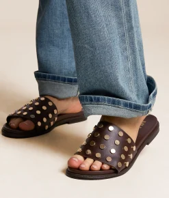 Mia Rosai Sandal Chocolate Clearance