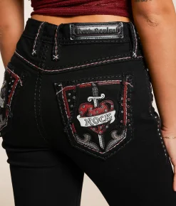 Jeans|Bottoms | Rock Revival Rosalith Curvy High Rise Boot Stretch Jean Rosalith HB202