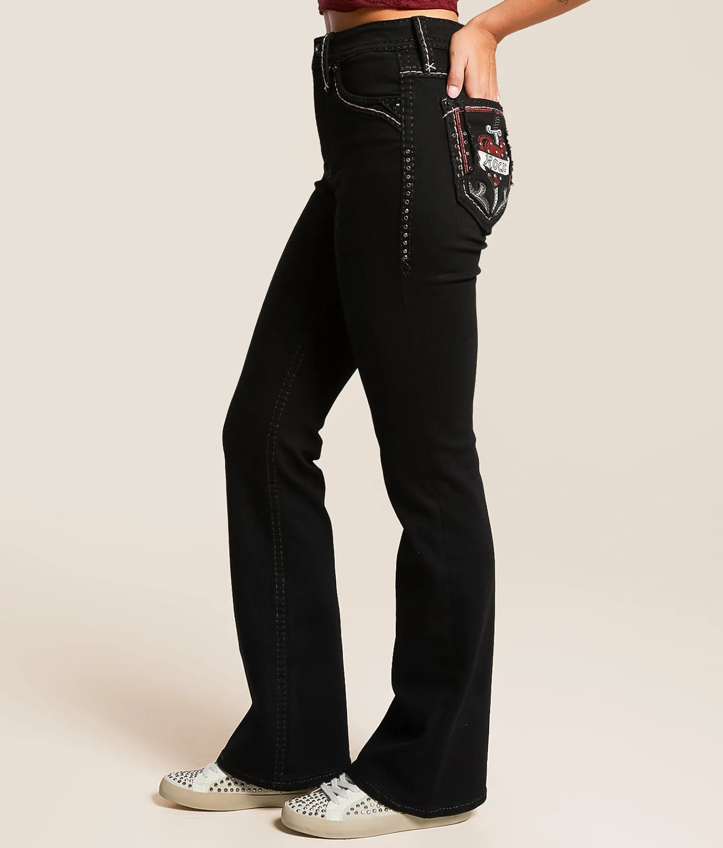 Jeans|Bottoms | Rock Revival Rosalith Curvy High Rise Boot Stretch Jean Rosalith HB202