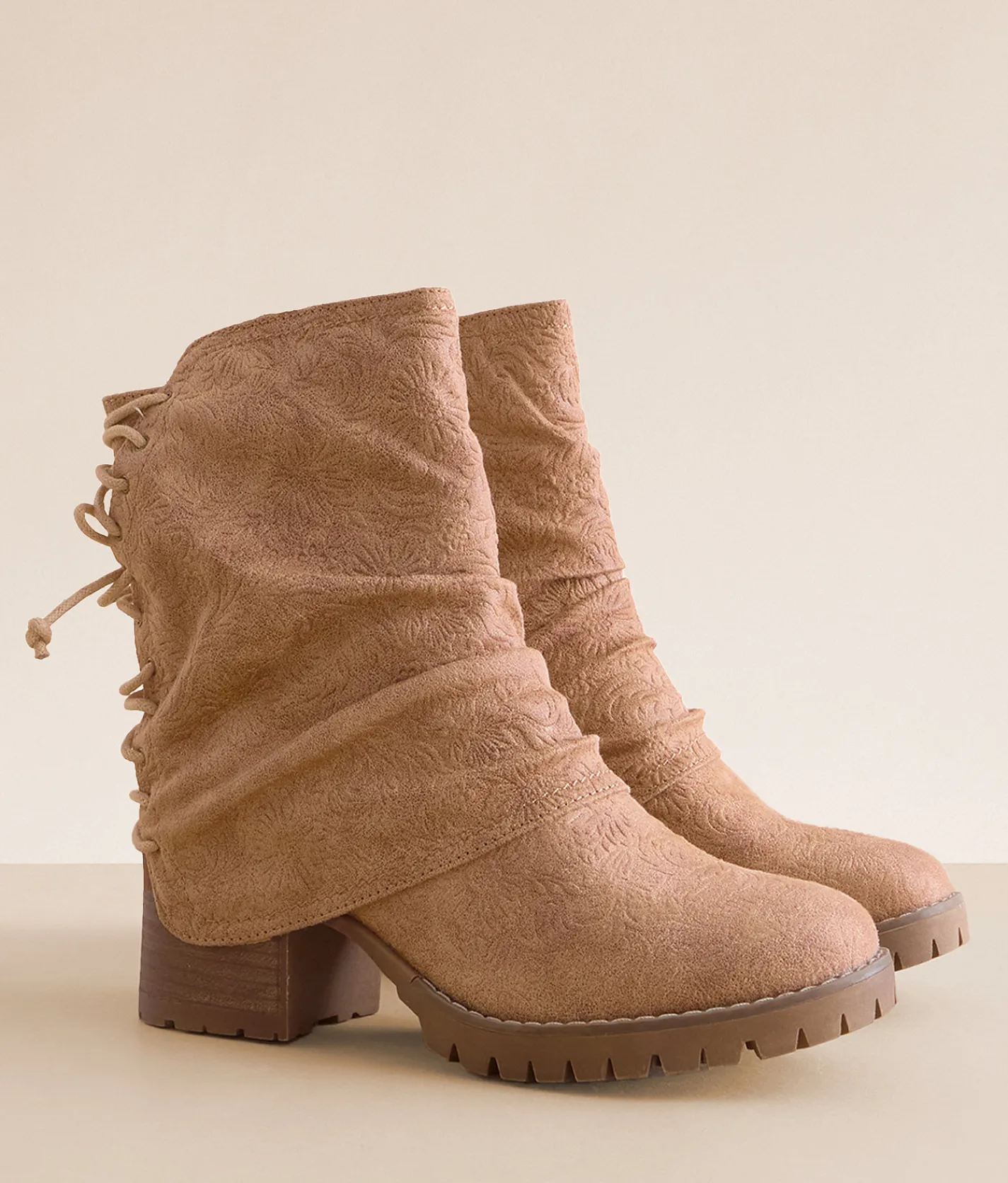 Shoes | Very G Roseanne Slouchy Ankle Boot Beige