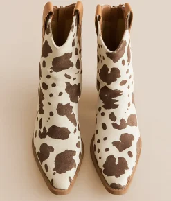 Shoes | Mi.iM Rose Print Western Ankle Boot Cow