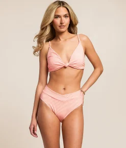 Swimsuits | Cyn & Luca Rosie Striped Swim Top Melon