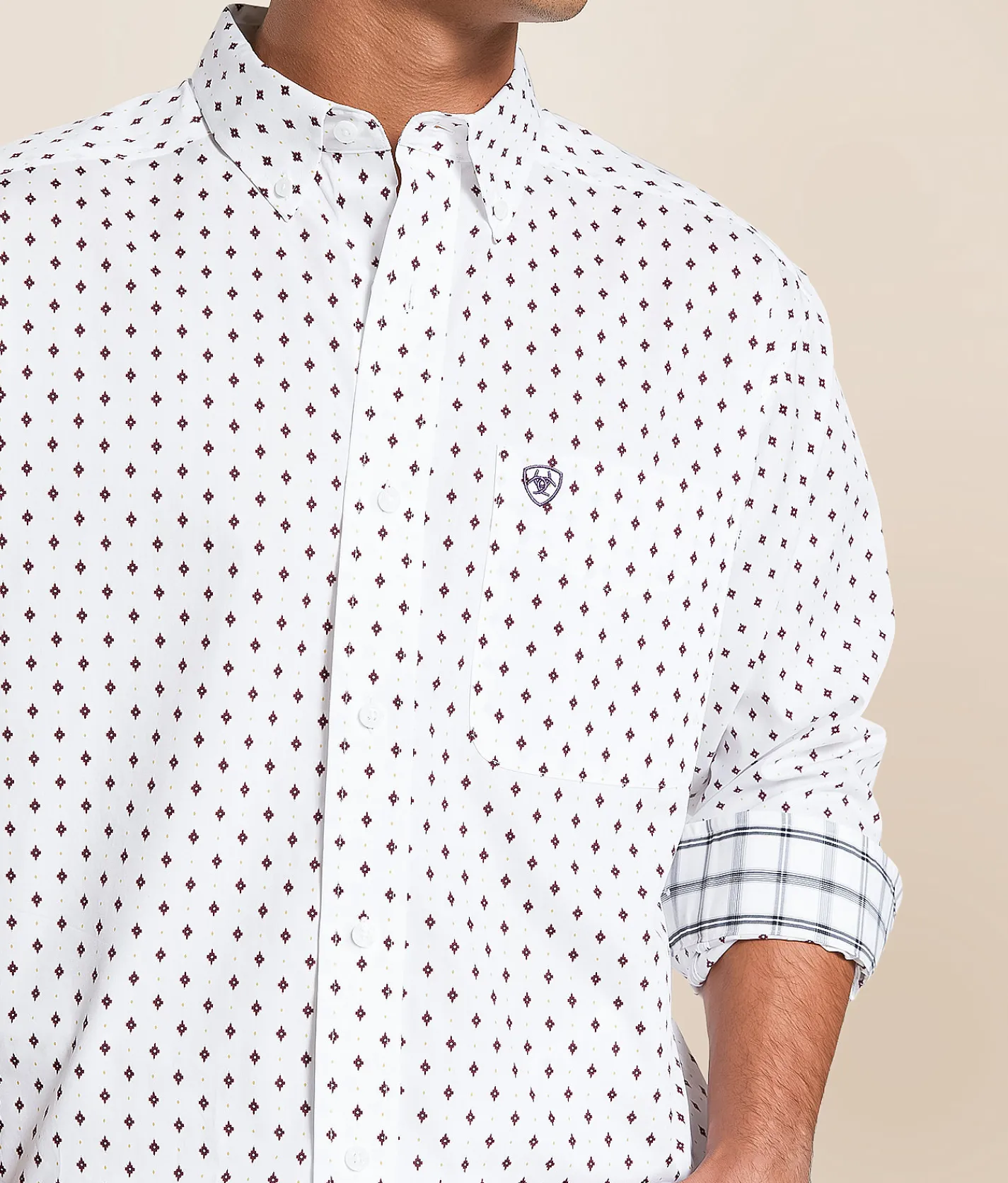 Ariat Ross Classic Shirt White Hot