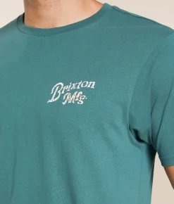 Brixton Rothwell T-Shirt Night Sage Clearance