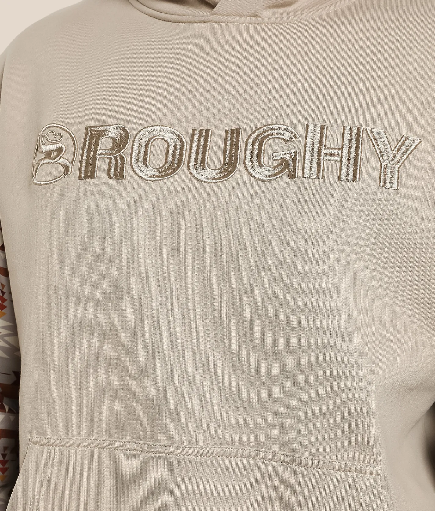 Hooey Roughy Hooded Sweatshirt Tan Aztec Discount