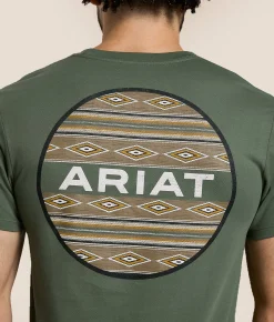 Ariat Roundhouse Southwest T-Shirt Vintage Black Outlet