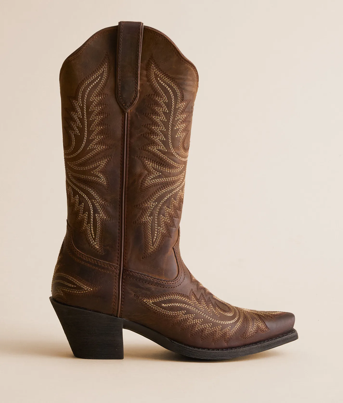 Ariat Round Up Collins Leather Western Boot Rafter Tan Sale