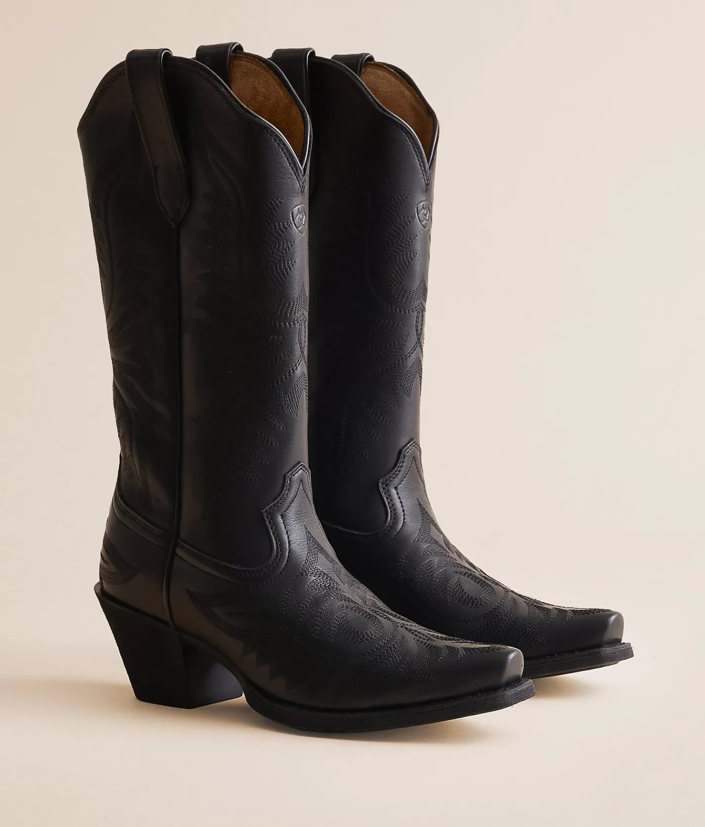 Ariat Round Up Collins Western Boot Supple Black Clearance