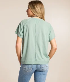 Tops | Goodie Two Sleeves Round Up Cowboy Rodeo T-Shirt Smoke Blue