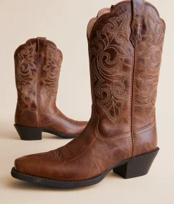 Shoes | Ariat Round Up Leather Western Boot Ready Russet