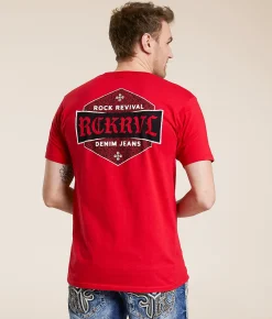 Graphic T-Shirts | Rock Revival Rowland T-Shirt Red