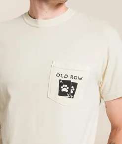 Tops|Graphic T-Shirts | Old Row Royal Flush Dogs T-Shirt Ivory