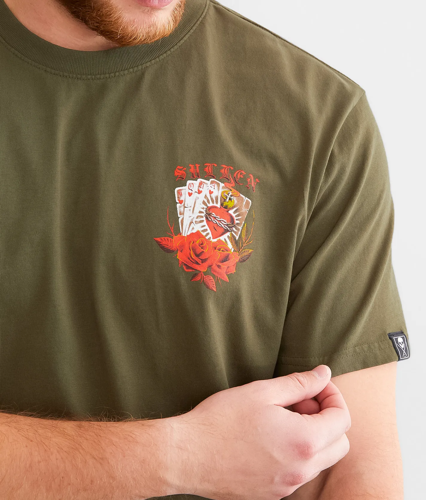 Graphic T-Shirts | Sullen Royal Flush T-Shirt Olive
