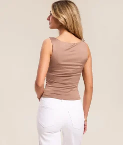 The Workshop Ruched Tank Top Forest Green Best