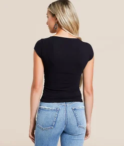 Tops | The Workshop Ruched Top Ivory