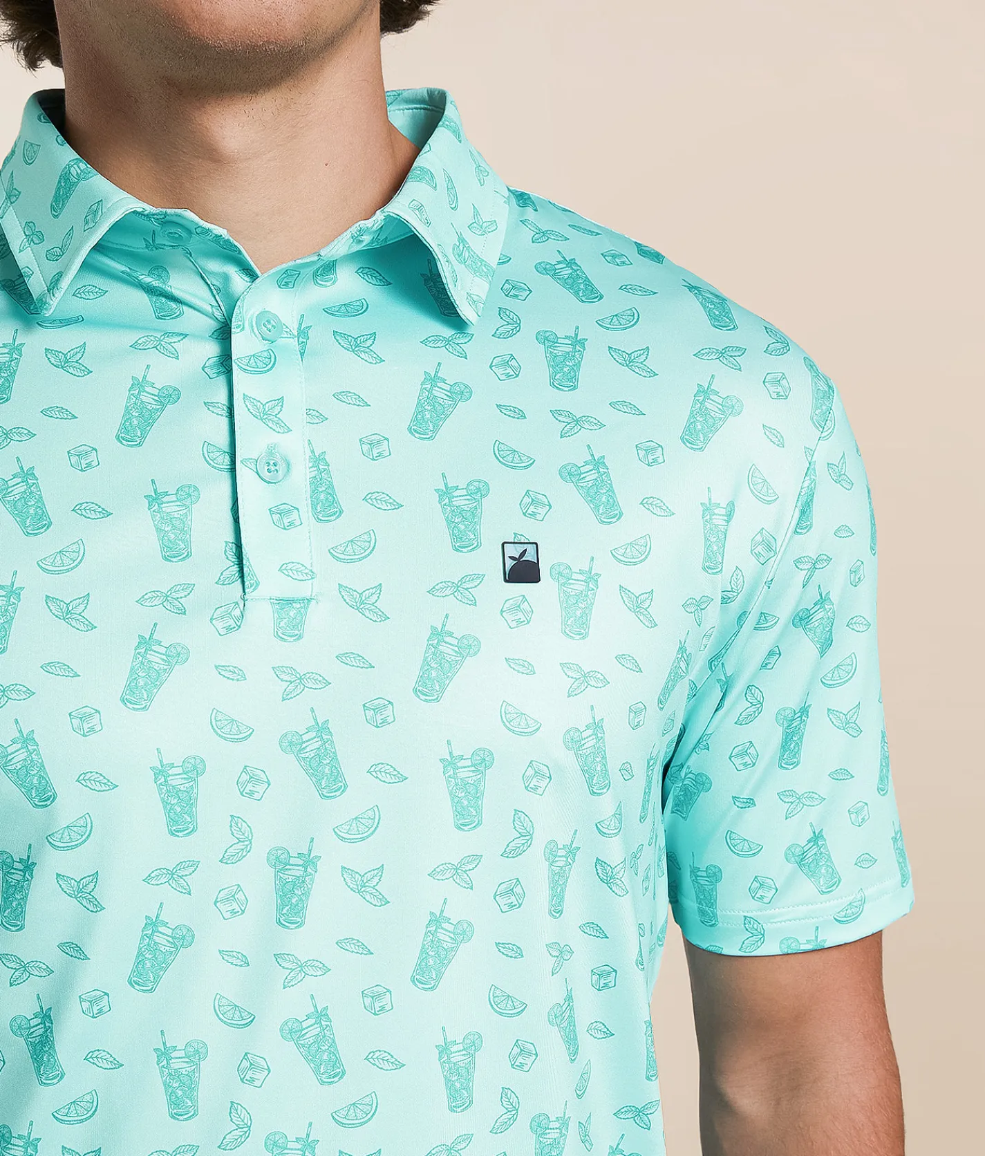 Tops | Flomotion Rum Club Performance Polo Mint
