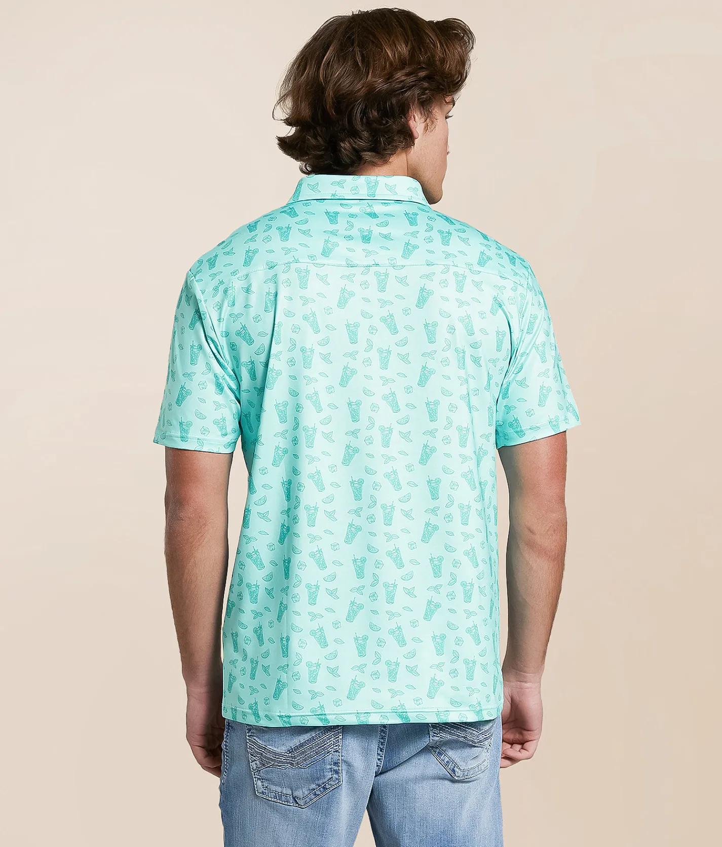 Tops | Flomotion Rum Club Performance Polo Mint