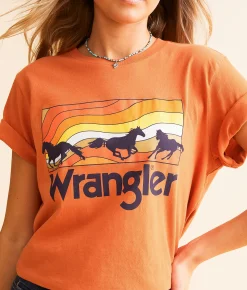 Tops | Wrangler® Run Free T-Shirt Rust