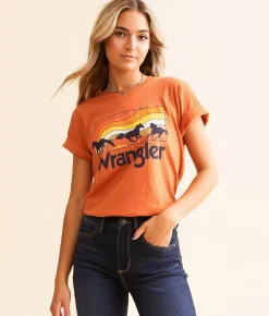 Tops | Wrangler® Run Free T-Shirt Rust