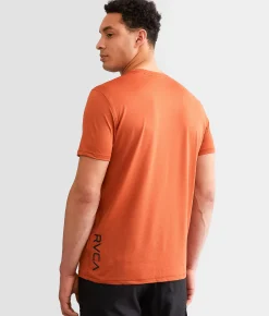 Graphic T-Shirts | RVCA Runner Sport T-Shirt Terracotta