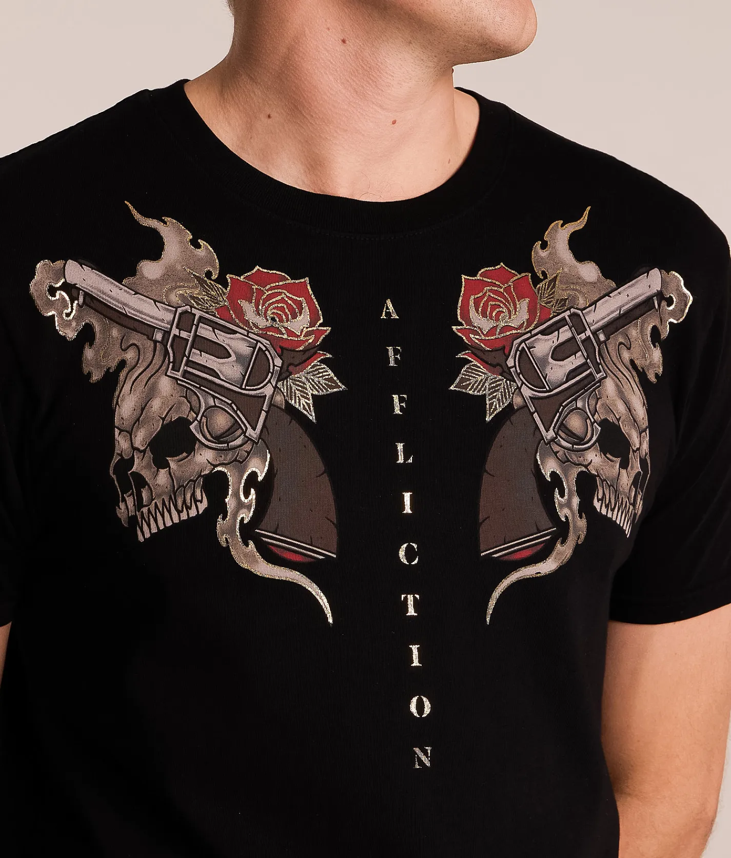 Affliction Rural Rebel T-Shirt Black Outlet