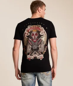 Affliction Rural Rebel T-Shirt Black Outlet