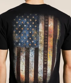 Graphic T-Shirts | Howitzer Rusted Freedom T-Shirt Black