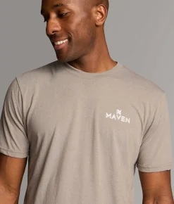 Maven Co-op Rustic Badge II T-Shirt Morning Dove Hot