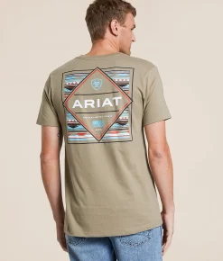 Tops|Graphic T-Shirts | Ariat Rust Serape T-Shirt Fallen Rock
