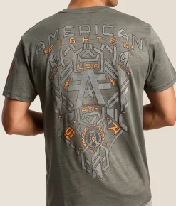 American Fighter Rutherford T-Shirt Mulled Basil Kambaba
