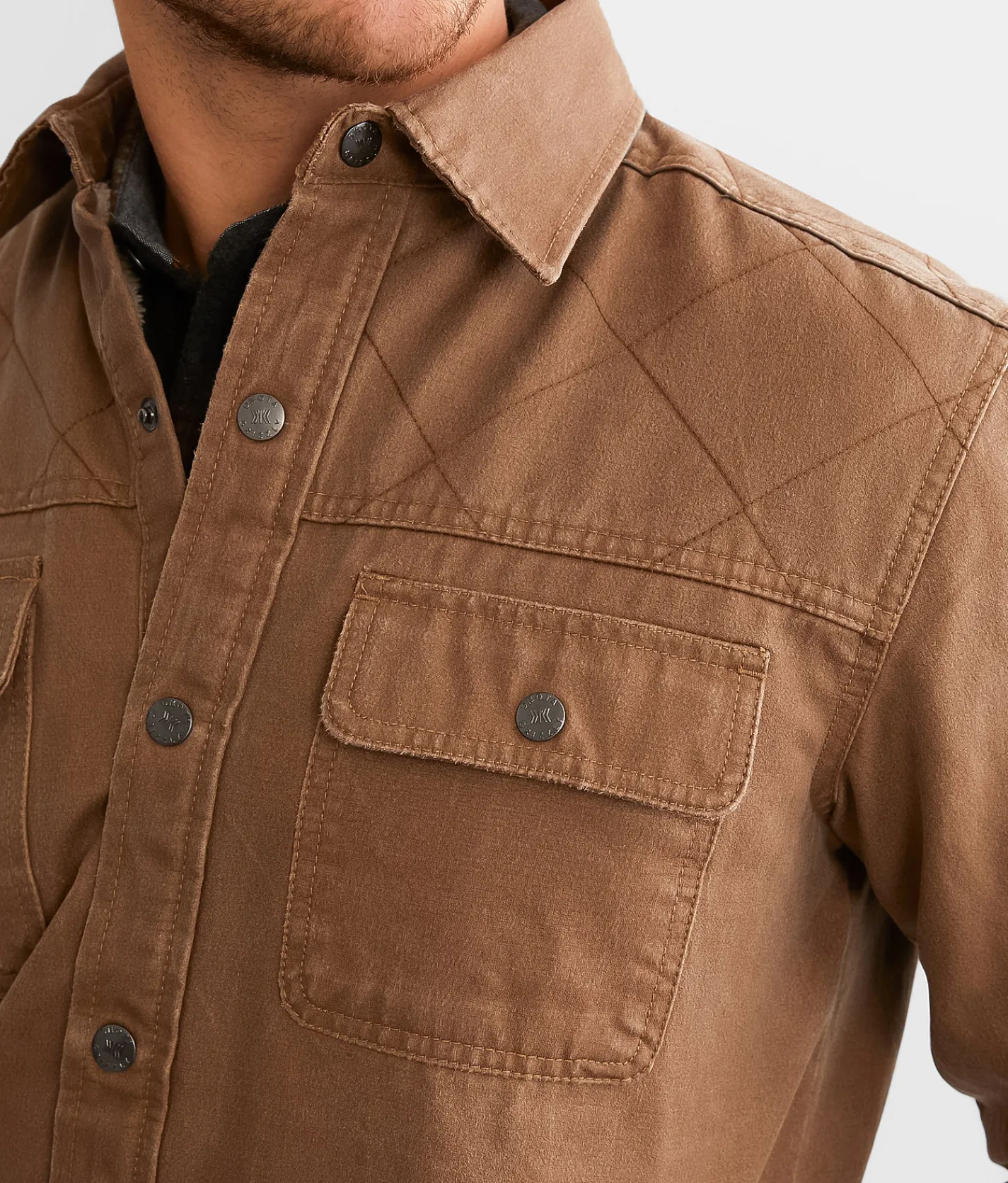 Coats & Jackets | Dakota Grizzly Ryker Canvas Shacket Buck