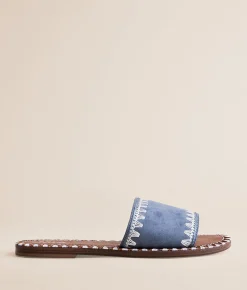 Shoes | Mia Sabrinnah Whipstitch Sandal Denim