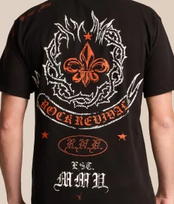 Rock Revival Sacred Emblem T-Shirt Black Dust New