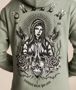 Sullen Sacred Hooded Sweatshirt Sea Grass Clearance