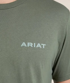 Ariat Saddle Blanket T-Shirt Surplus Green Outlet