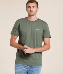 Ariat Saddle Blanket T-Shirt Surplus Green Outlet