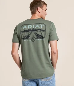 Ariat Saddle Blanket T-Shirt Surplus Green Outlet