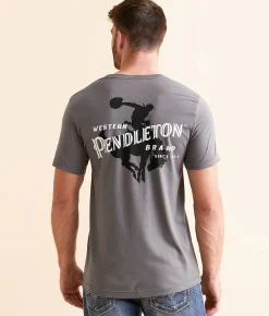 Graphic T-Shirts | Pendleton Saddle Bronco T-Shirt Asphalt
