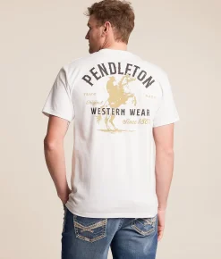 Pendleton Saddle Up T-Shirt White New