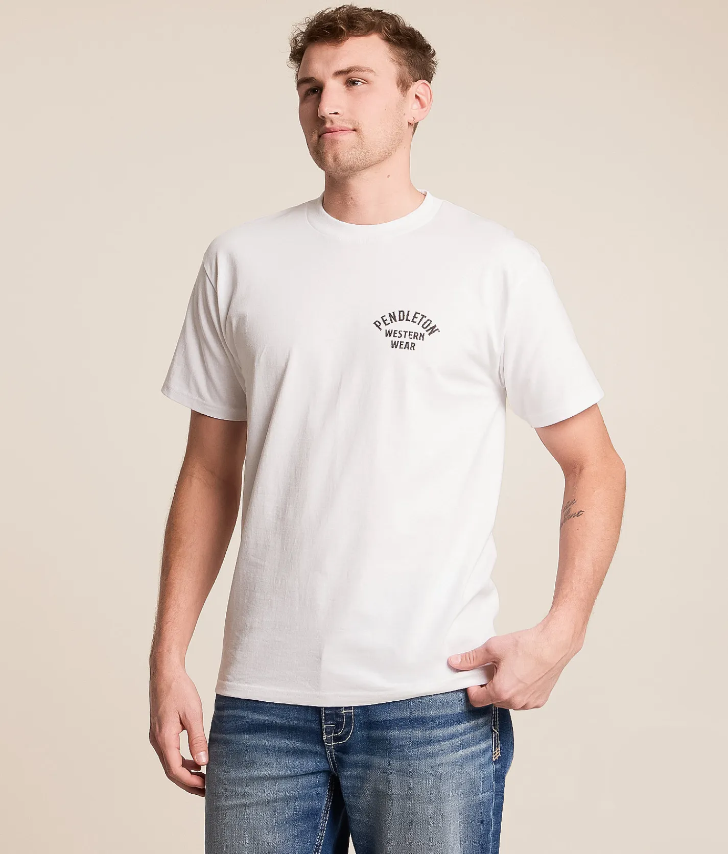 Pendleton Saddle Up T-Shirt White New