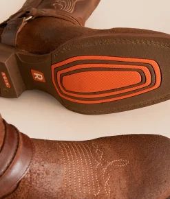 Shoes | Roan by Bed Stu Saga Leather Cowboy Boot Tan Crazy Horse Tan Suede