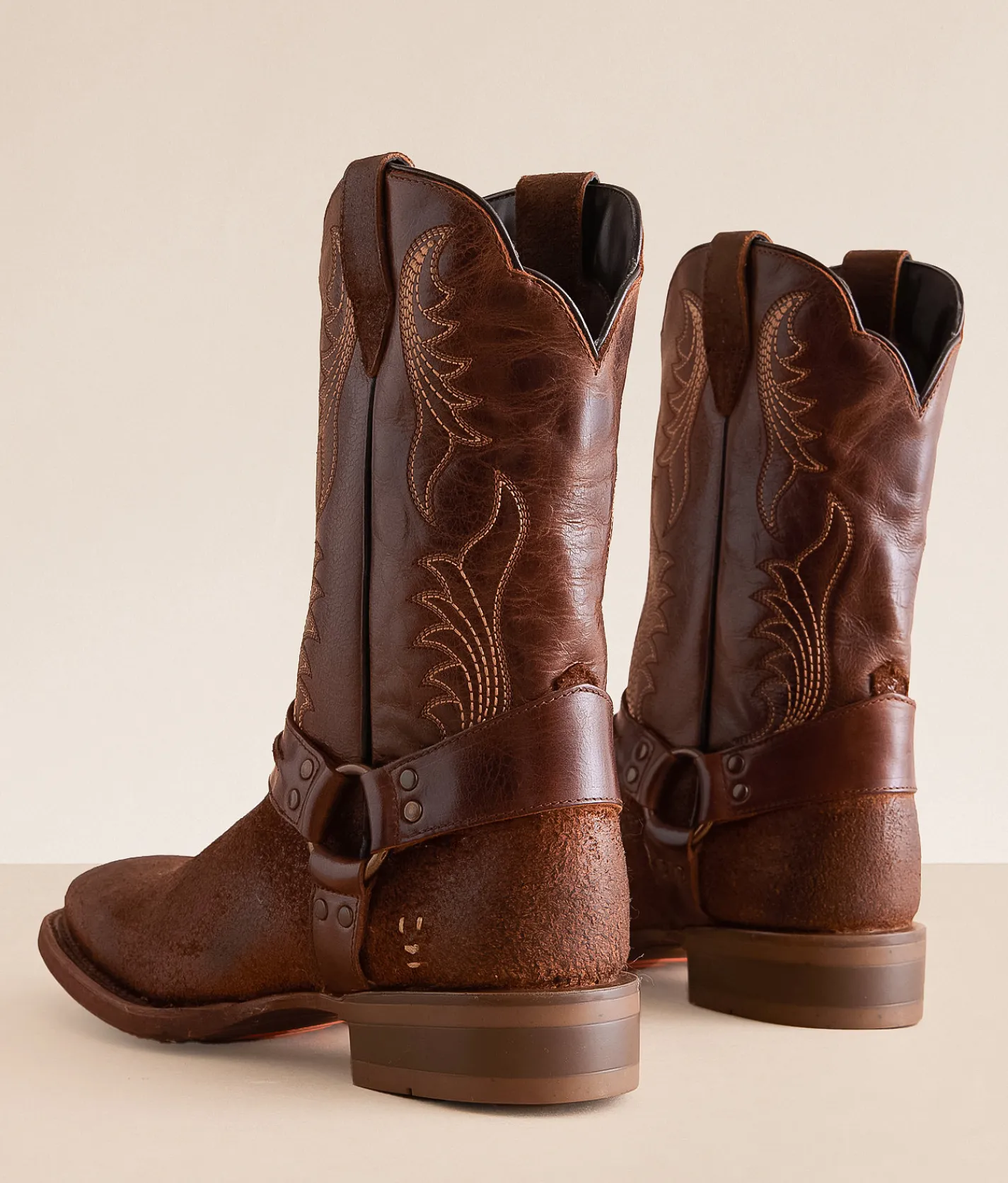 Shoes | Roan by Bed Stu Saga Leather Cowboy Boot Tan Crazy Horse Tan Suede